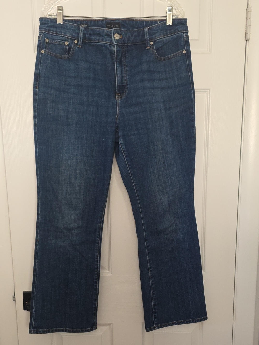 Talbots Barely Boot Jean Boot Cut Jeans Blue Waist 14P